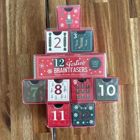12 Days of Christmas 12 Festive Brain teasers Puzzle Game. NEW. SEALED - Picture 2 of 15